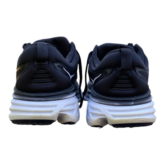 Hoka Black Athletic Shoes with White Soles - Picture 6 of 10